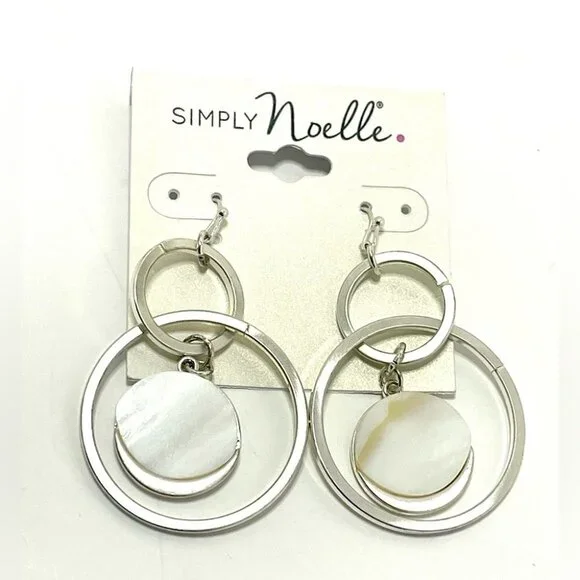 Silver Simply Nicole Loops Earrings​ - Picture 2 of 3